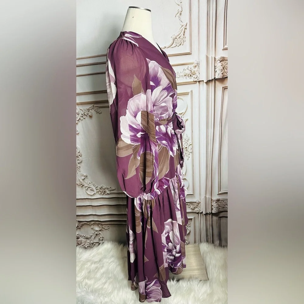 Chic Long Sleeve Floral Maxi Dress - Picture 7 of 9